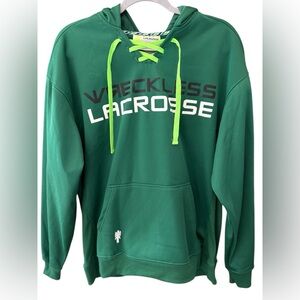 Wreckless LaCrosse Men's Hoodie in Vibrant Green Sz M BNWT
